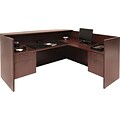Regency Legacy 42H x 71W Double Box File Pedestal Reception Desk, Mahogany (LRDRT2BFMH)