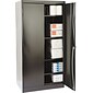 Tennsco® Standard Steel Storage Cabinet, Non-Assembled, 72Hx36Wx24D", Black