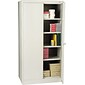Tennsco® Standard Steel Storage Cabinet, Non-Assembled, 72Hx36Wx24D", Light Gray