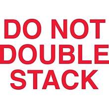 Staples® Do Not Double Stack Labels, White/Red, 5 x 3, 500/Rl