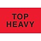 Staples®  "Top  Heavy"  Labels,  Red/Black,  5"  x  3",  500/Roll