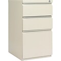 Alera 19 Deep, 3 Drawer Full Length Pull Mobile Vertical File Cabinet, Putty