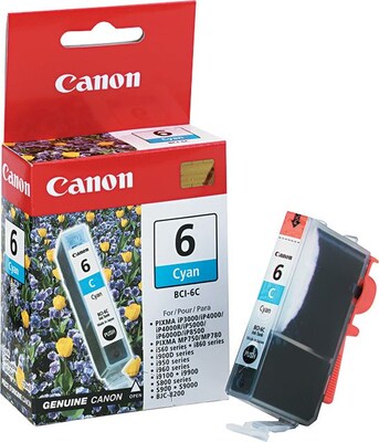 Canon 6 Cyan Standard Yield Ink Cartridge (4706A003)