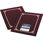 Geographics Linen Certificate Covers, 12-1/2" x 9-3/4", 6/Pack, Burgundy