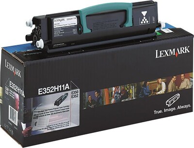 Lexmark E352H11A Black High Yield Toner Cartridge