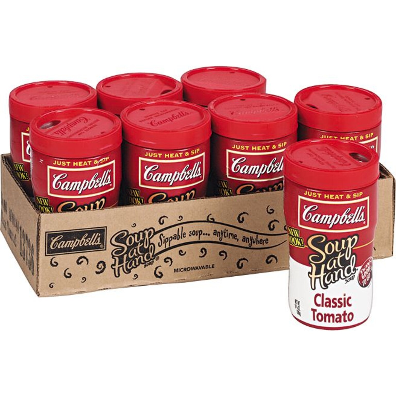 Campbells Classic Tomato Soup at Hand, 10.75 oz., 8/Carton (K13736)