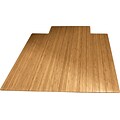 Anji Mountain Standard Bamboo Roll-Up Chairmat, With Lip, 36x48, Natural