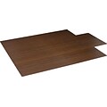 Anji Mountain Standard Bamboo Roll-Up Chairmat, Rectangular, 44x52, Dark Cherry