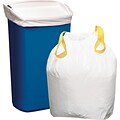 Staples Drawstring Kitchen Trash Bags, Stretchable Strength, White, 13 Gallon Capacity, 50 Bags/Box (20966-CC)