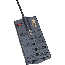 Tripp Lite 8 Outlet Surge Protector, 10 Cord, 3240 Joules (TRPTLP810NET)