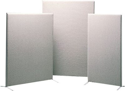 HON Verse Panel, 30"W x 60"H, Light Gray Finish, Gray Fabric (BSXP6030GYGY)