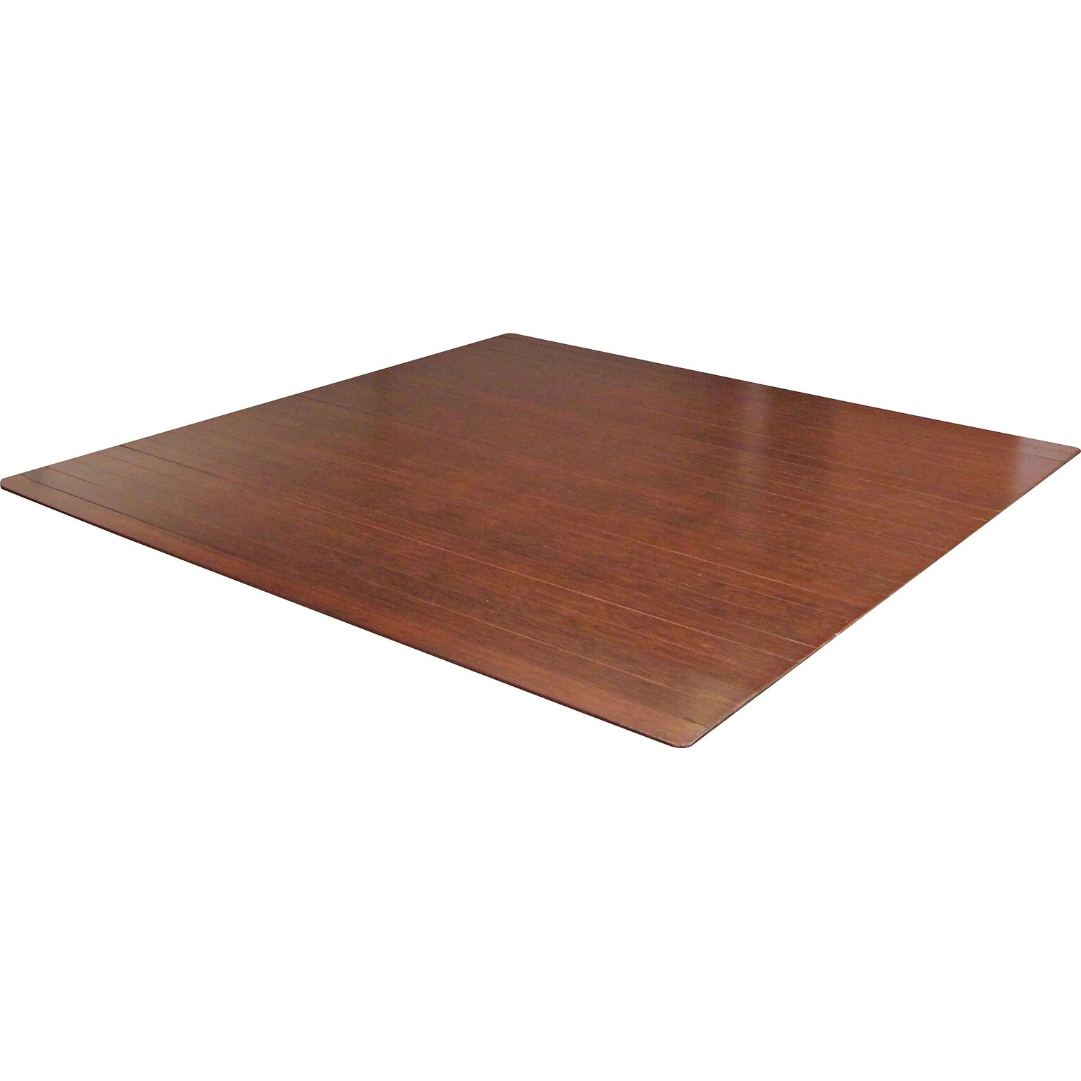 Anji Mountain Standard Bamboo Roll-Up Chairmat, Rectangular, 48x52, Dark Cherry