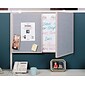 Ghent VisuALL PC Whiteboard Cabinet with Fabric Bulletin Board Exterior Doors, Gray (41302)
