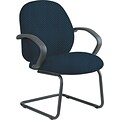 Office Star Custom Fabric Guest Chair, Blue Galaxy