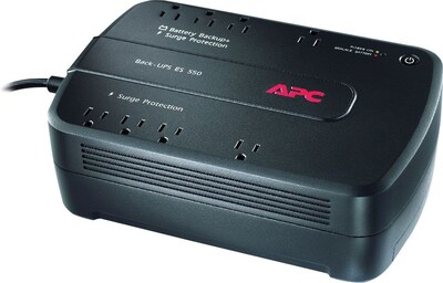 APC Back-UPS ES 550VA Battery Backup, 8-Outlets, Black (BE550G)