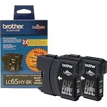 Brother LC652PKS Black High Yield Ink Cartridge, 2/Pack