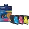 Brother LC653PKS Cyan/Magenta/Yellow High Yield Ink Cartridge, 3/Pack