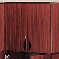 Alera™ Valencia Series Bookcase Storage System in Medium Cherry, Bookcase Cabinet Door Kit