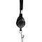 Advantus 36 Lanyard With Retractable ID Reel and Badge Clip, Black, 12/Pack (AVT75549)