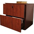 Regency® Sandia Office Collection 2-Drawer Lateral File Cabinet, Cherry, Letter/Legal (SPLF3024CH)