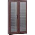 Safco Literature Organizers with Doors, 60-Compartment, Mahogany (9355MH)