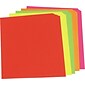 Pacon Neon Color Poster Board; 28" x 22", Green/Pink/Red/Yellow, 25/Ct