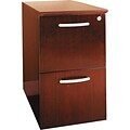 Safco® Napoli Collection In Sierra Cherry, Pedestal File, 2 Drawer