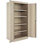 Tennsco Standard 72" Steel 4 Shelf Storage Cabinet, Putty (TNN1480PY)