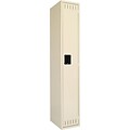 Tennsco Heavy Gauge Steel Single Tier Locker, 1 Wide, Sand (STS121872ASD)