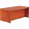 Alera™ Verona Veneer Office Collections in Cherry; Bow Front Desk Shell, 29-1/2Hx72Wx42D