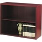 HON 10500 Series Bookcase, 2 Shelves, 36"W, Mahogany Finish NEXTExpress NEXT2019