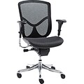 Alera EQ Series Ergonomic Multifunction Mid-Back Chair, Mesh, Black (EQA42ME10A)