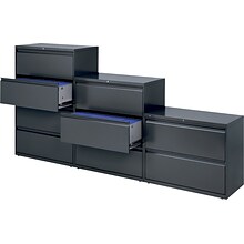 Hon® Brigade® 800 Series 2-Drawer Lateral File Cabinet, Black, Letter/Legal (Hon®882LP)