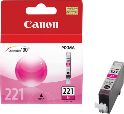 Canon 221 Magenta Standard Yield Ink Cartridge   (2948B001)