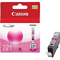 Canon 221 Magenta Standard Yield Ink Cartridge   (2948B001)