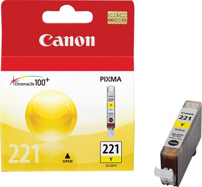 Canon 221 Yellow Standard Yield Ink Cartridge   (2949B001)