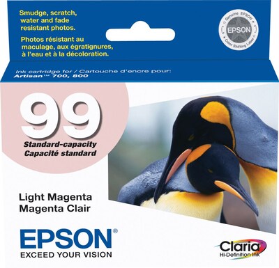Epson T99 Light Magenta Standard Yield Ink Cartridge   (T099620-S)