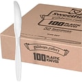 Dart® Guildware® Heavy-Weight Boxed Knife, White, 100/Box (GBX6KW-0007)