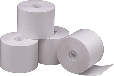 Paper Manufacturers Bond Adding Machines & Calculator Paper Rolls, 2 1/4 x 165 (7786)