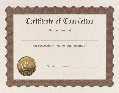 Great Papers Certificates, 8.5 x 11, Gold, 18/Pack (20104236)