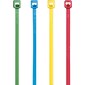 4"L x .10"W Color Cable Ties, Blue, 1000/Carton (769344)