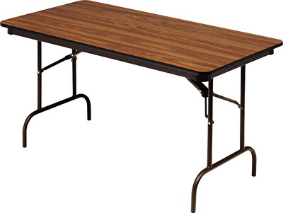 Iceberg® Premium Wood Laminate Folding Tables, 60x30, Oak