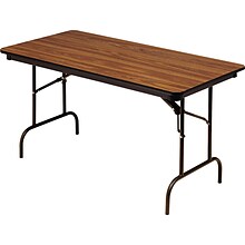 Iceberg® Premium Wood Laminate Folding Tables, 60x30, Oak