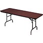 Iceberg® Premium Wood Laminate Folding Tables, 72x30", Mahogany