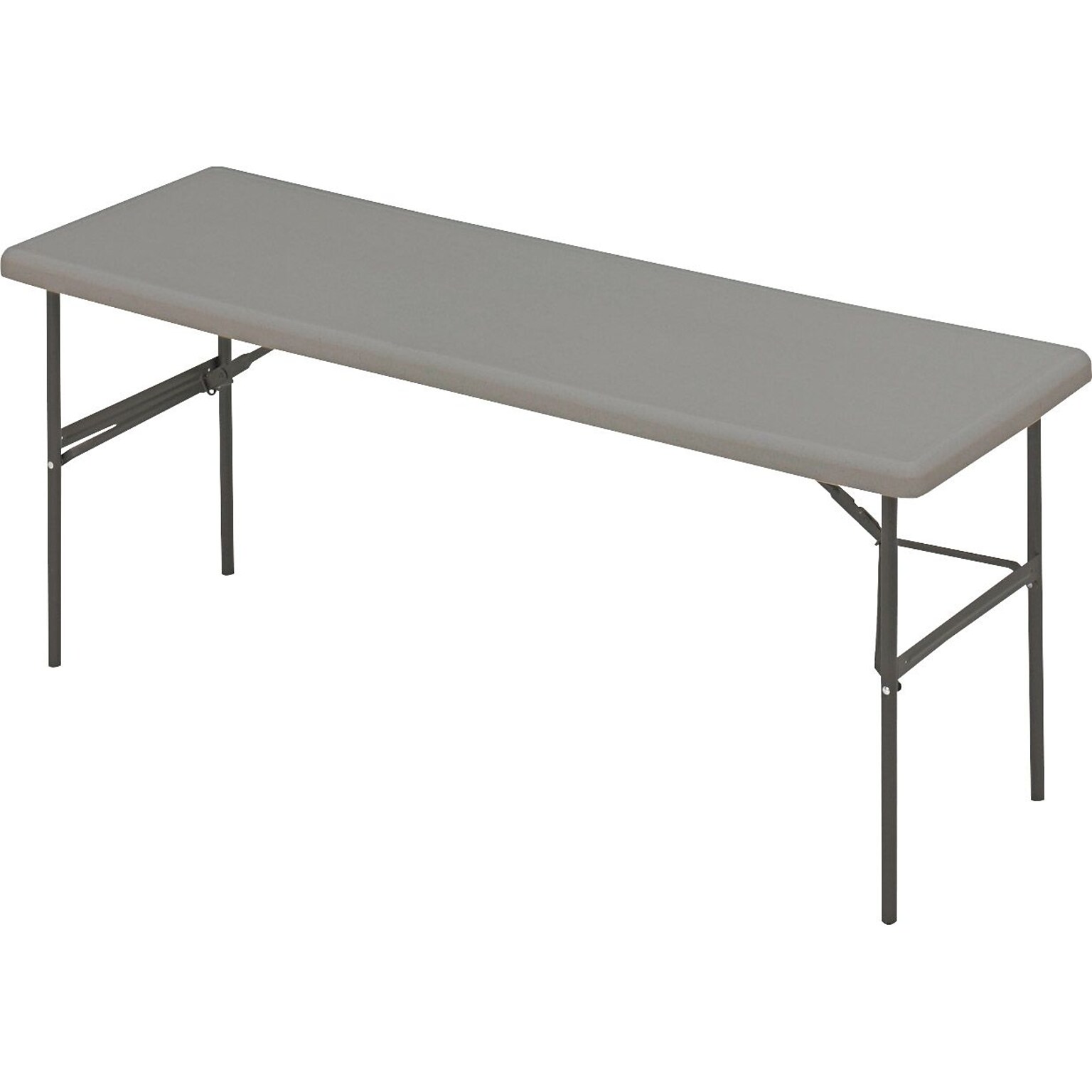Iceberg® IndestrucTables TOO™ 1200 Series Folding Table, 72x24, Charcoal