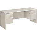 Kneespace Credenza, Grey/Grey, 72Lx24W