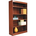 Alera® Square Corner Bookcase in Cherry Finish, 5-Shelves