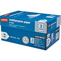 Staples® 8.5 x 11 3-Hole Punch Multipurpose Paper, 20 lbs., 96 Brightness, 500/Ream, 10 Reams/Cart
