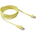 Belkin® 7 RJ45 Cat-5E Patch Cables, Snagless,  Yellow