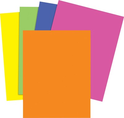 Brights 24 lb. Colored Paper, Assorted Neon